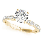 Exquisite 14kt White Gold Engagement Ring with 1/3 ct TW Diamond Setting
