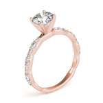 Exquisite 14kt White Gold Engagement Ring with 1/3 ct TW Diamond Setting