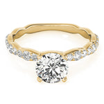 Exquisite 14kt White Gold Engagement Ring with 1/3 ct TW Diamond Setting