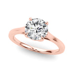 Exquisite 14kt White Gold Solitaire Engagement Ring Setting - Style 