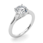 Exquisite 14kt White Gold Solitaire Engagement Ring Setting - Style 