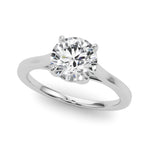 Exquisite 14kt White Gold Solitaire Engagement Ring Setting - Style 