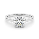 Exquisite 14kt White Gold Solitaire Engagement Ring Setting - Style 