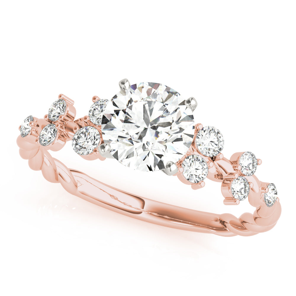 Elegant 14kt White Gold 1/3 CTW SI1-SI2 G-H Diamond Engagement Ring Setting