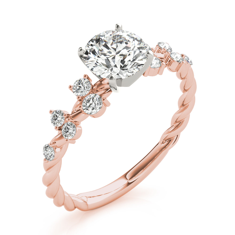 Elegant 14kt White Gold 1/3 CTW SI1-SI2 G-H Diamond Engagement Ring Setting