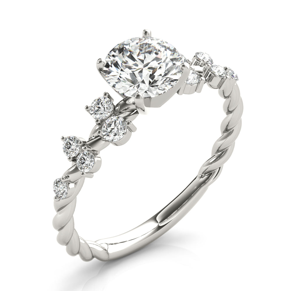 Elegant 14kt White Gold 1/3 CTW SI1-SI2 G-H Diamond Engagement Ring Setting