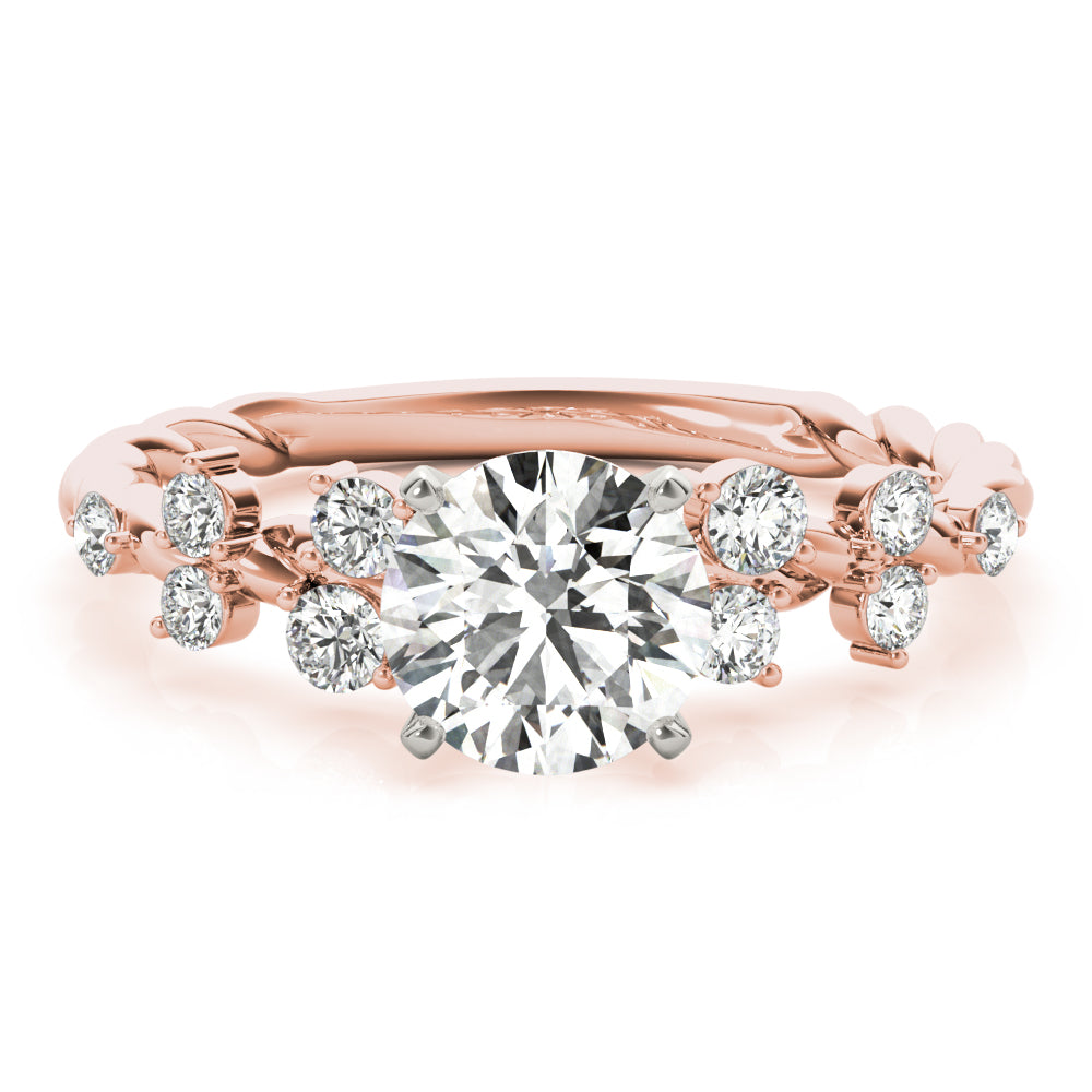 Elegant 14kt White Gold 1/3 CTW SI1-SI2 G-H Diamond Engagement Ring Setting