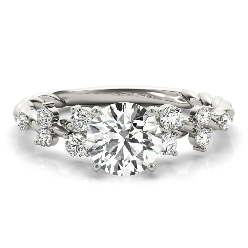 Elegant 14kt White Gold 1/3 CTW SI1-SI2 G-H Diamond Engagement Ring Setting
