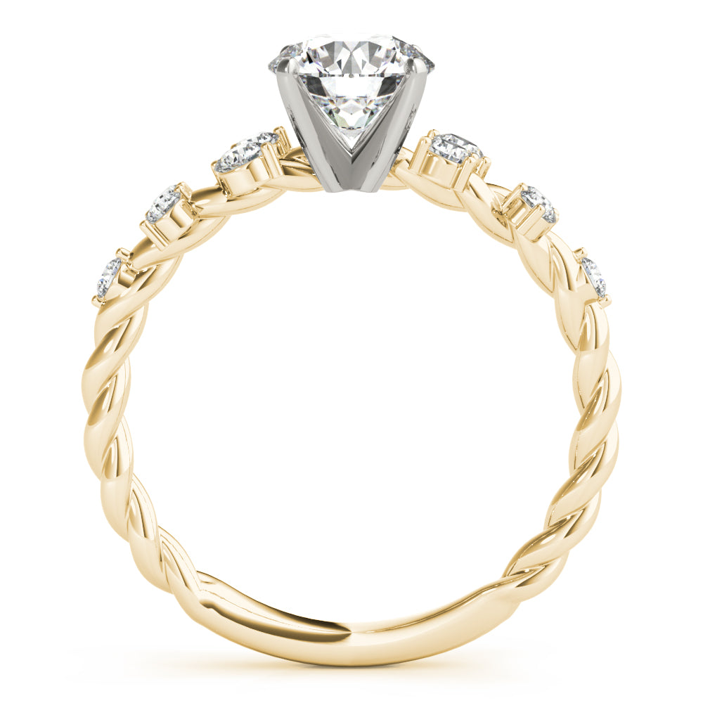 Elegant 14kt White Gold 1/3 CTW SI1-SI2 G-H Diamond Engagement Ring Setting