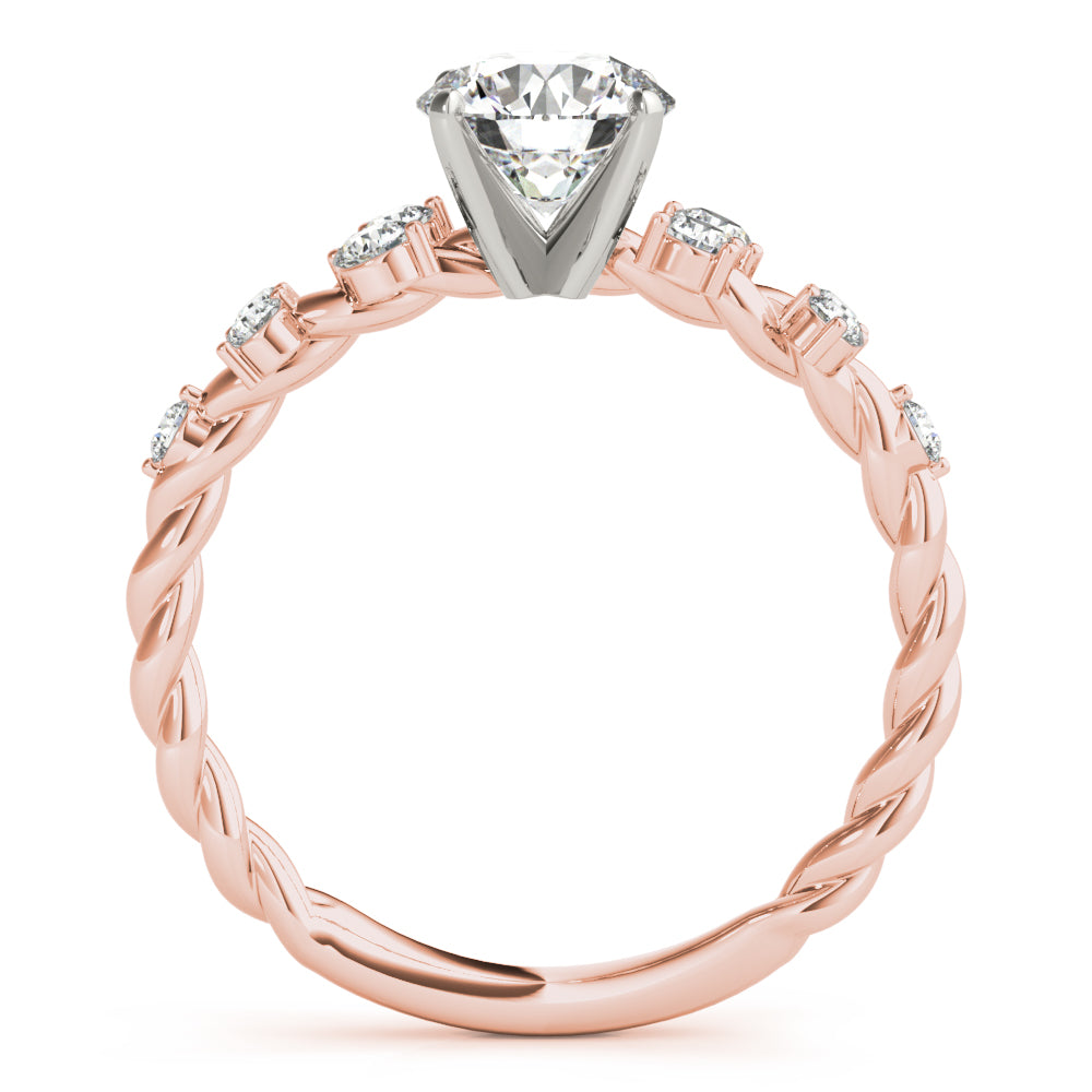 Elegant 14kt White Gold 1/3 CTW SI1-SI2 G-H Diamond Engagement Ring Setting