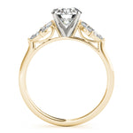 Exquisite Marquise Cut Engagement Ring with Side Accents in 14kt White Gold