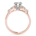 Exquisite Marquise Cut Engagement Ring with Side Accents in 14kt White Gold