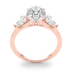Exquisite Marquise Cut Engagement Ring with Side Accents in 14kt White Gold