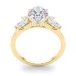 Exquisite Marquise Cut Engagement Ring with Side Accents in 14kt White Gold