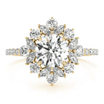 Elegant 14kt White Gold Round Cut Solitaire Engagement Ring Setting - 3/4 ct TW SI2, H-I