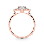 Elegant 14kt White Gold Round Cut Solitaire Engagement Ring Setting - 3/4 ct TW SI2, H-I