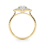 Elegant 14kt White Gold Round Cut Solitaire Engagement Ring Setting - 3/4 ct TW SI2, H-I