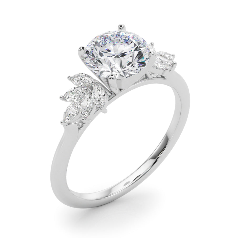 Elegant 14kt White Gold 1/3 CTW SI1-SI2 G-H Diamond Engagement Ring