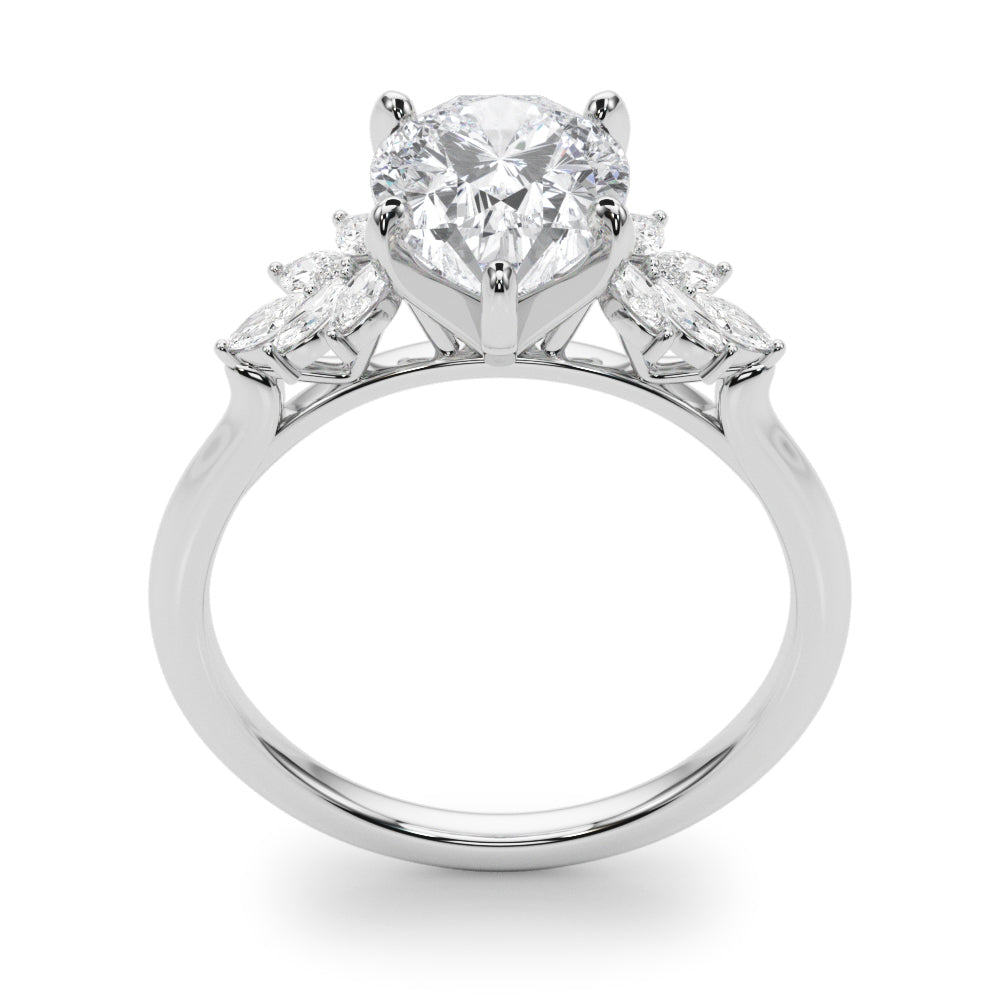 Elegant 14kt White Gold 1/3 CTW SI1-SI2 G-H Diamond Engagement Ring