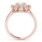 Elegant 14kt White Gold Oval Semi-Mount Fashion Ring - 1 Carat Center Stone Capacity