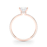 Stunning 14kt White Gold Princess Cut Hidden Halo Engagement Ring Setting - 1/3 ct tw SI1-SI2, G-H Diamonds