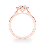 Elegant 14kt White Gold Pear Shape Semi-Mount Fashion Ring - Style 