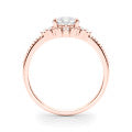 14k White Gold 1 Carat Round Solitaire Engagement Ring Setting (Style 