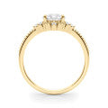 14k White Gold 1 Carat Round Solitaire Engagement Ring Setting (Style 