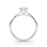 Exquisite 14k White Gold Round Cut Solitaire Engagement Ring Setting - 1 CTW