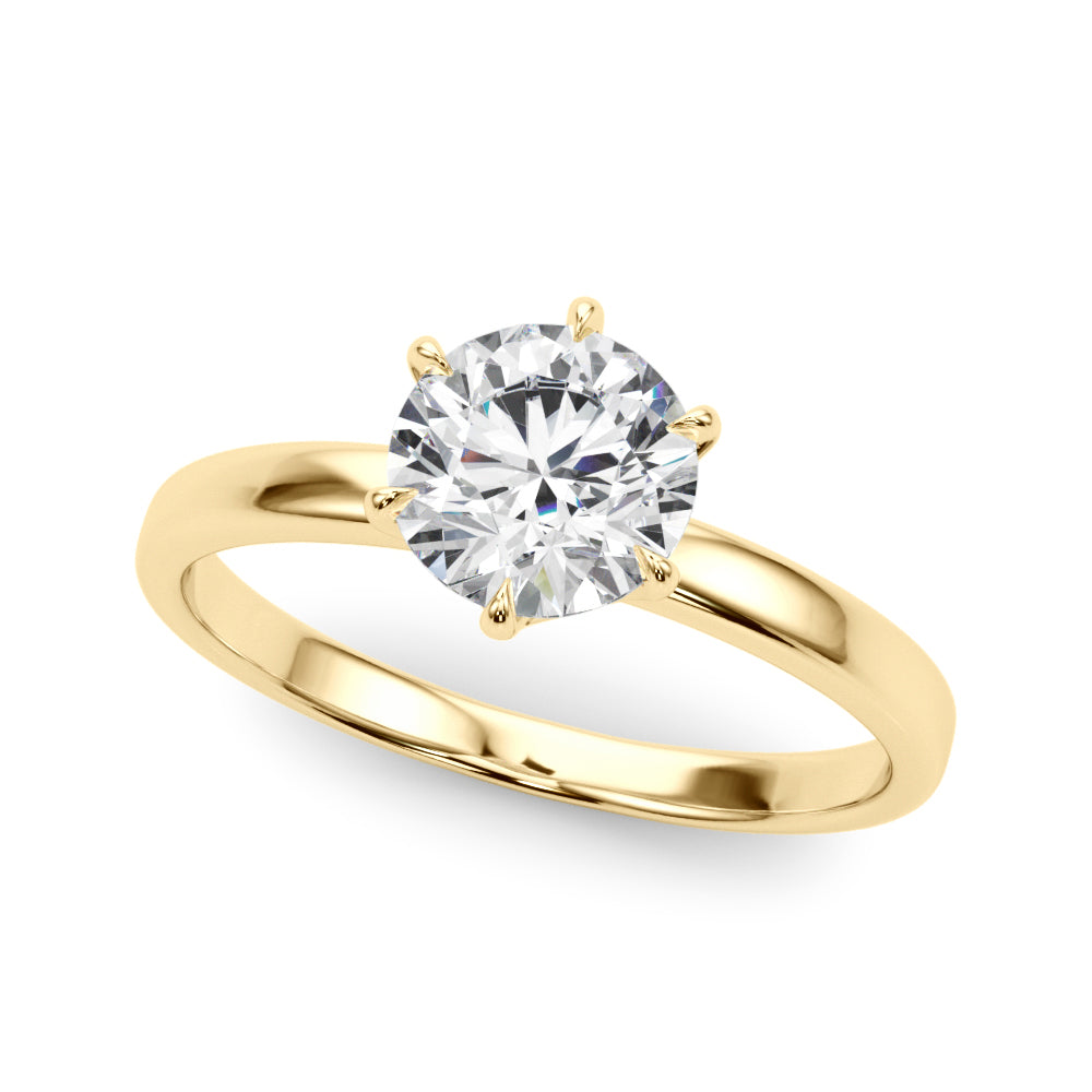 Exquisite 1 Carat Round Solitaire Diamond Mounting - 14kt White Gold
