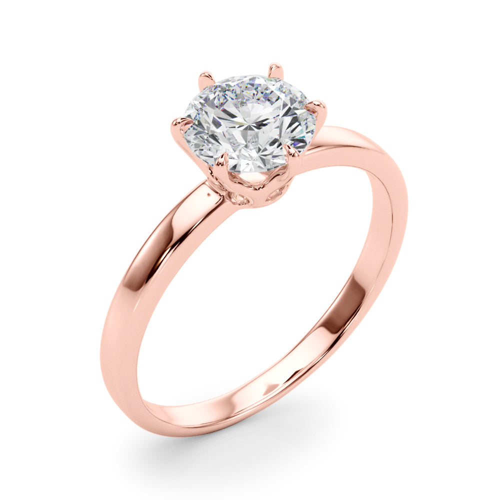 Exquisite 1 Carat Round Solitaire Diamond Mounting - 14kt White Gold