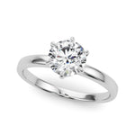 Exquisite 1 Carat Round Solitaire Diamond Mounting - 14kt White Gold