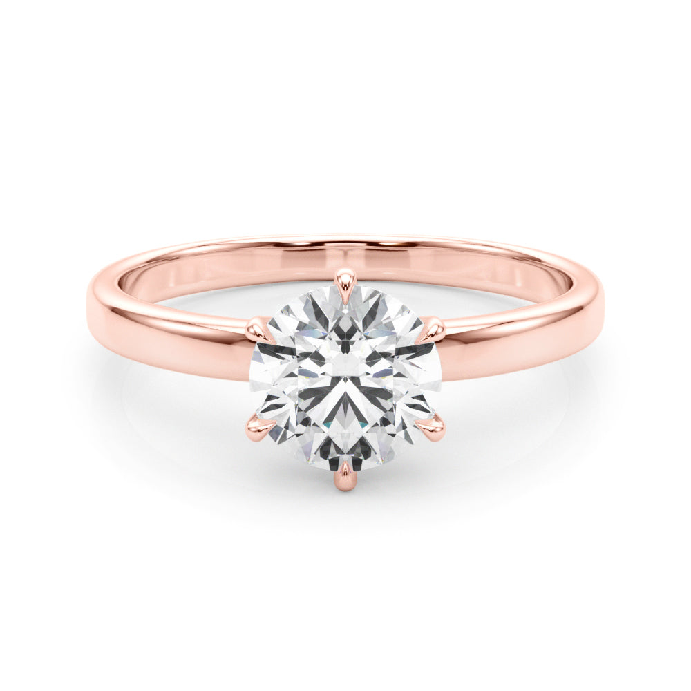Exquisite 1 Carat Round Solitaire Diamond Mounting - 14kt White Gold