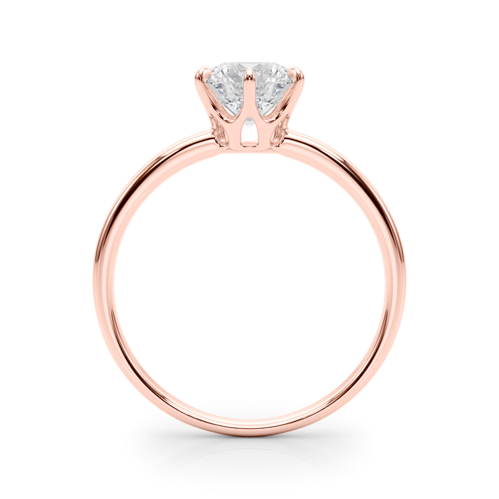 Exquisite 1 Carat Round Solitaire Diamond Mounting - 14kt White Gold