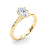 Elegant 6x4mm Pear Shape Solitaire Mounting - 14kt White Gold