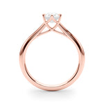 Elegant 6x4mm Pear Shape Solitaire Mounting - 14kt White Gold