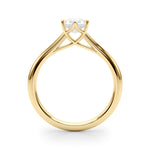 Elegant 6x4mm Pear Shape Solitaire Mounting - 14kt White Gold