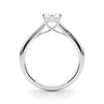 Elegant 6x4mm Pear Shape Solitaire Mounting - 14kt White Gold