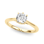 Exquisite 14k White Gold Solitaire Cushion Cut Engagement Ring Setting - 3.8mm Wide