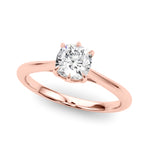 Exquisite 14k White Gold Solitaire Cushion Cut Engagement Ring Setting - 3.8mm Wide