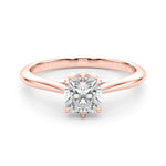 Exquisite 14k White Gold Solitaire Cushion Cut Engagement Ring Setting - 3.8mm Wide