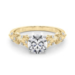 Exquisite 14kt White Gold Engagement Ring with Peg Head Setting - Style 