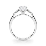 Exquisite 14kt White Gold Engagement Ring with Peg Head Setting - Semi-Mount with 1/3 ct tw SI1-SI2, G-H Diamonds