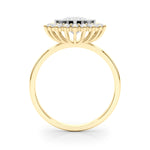 Exquisite 3/4 CT Round Center Engagement Ring in 14kt White Gold