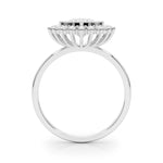 Exquisite 3/4 CT Round Center Engagement Ring in 14kt White Gold