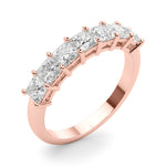 7-Stone Princess Cut Shared Prong Eternity Band Ring