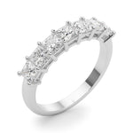 7-Stone Princess Cut Shared Prong Eternity Band Ring