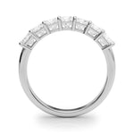 7-Stone Princess Cut Shared Prong Eternity Band Ring