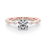 Elegant 14kt White Gold Semi-Mount Diamond Ring Setting - Style 