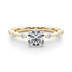Elegant 14kt White Gold Semi-Mount Diamond Ring Setting - Style 